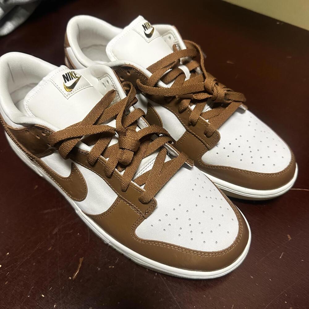 Nike Dunk Low LX 'Ale Brown Ostrich' Sail FJ2260-001 Women's 13 Men's 11.5 - Picture 2 of 7